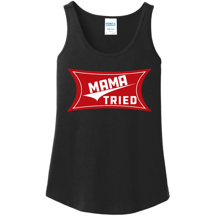 Mama Tried Country Music Redneck Vintage Ladies Essential Tank