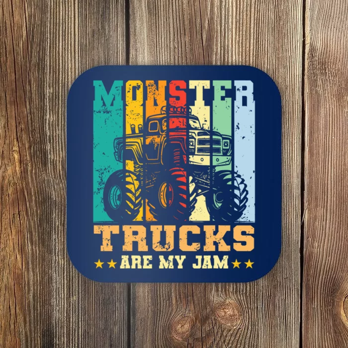 Monster Truck Car For Birthday Boy Coaster