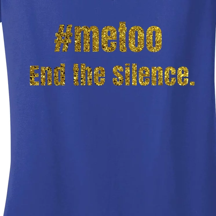 Me Too Cute Gift Sexual Harasst Assault Awareness #Metoo Gift Women's V-Neck T-Shirt