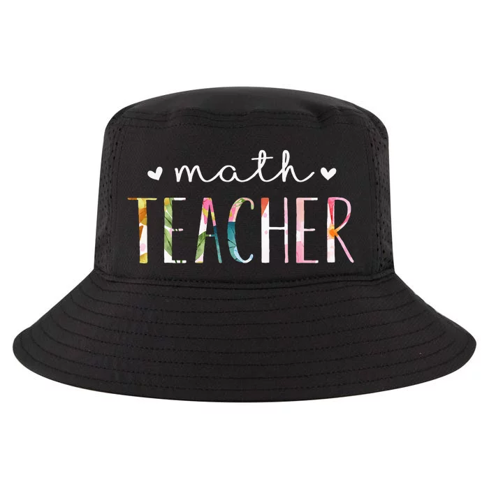 Math Teacher Cute Floral Design Cool Comfort Performance Bucket Hat