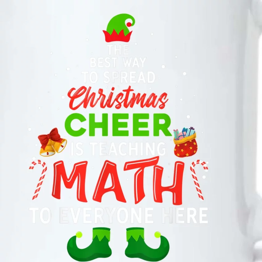 Math Teacher Christmas Funny Elf Christmas Cheer Black Color Changing Mug