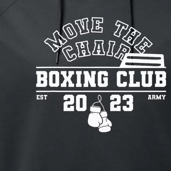 Move The Chair Boxing Club Funny K Pop Fan Joke Performance Fleece Hoodie