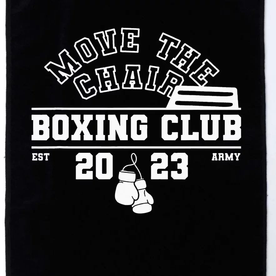 Move The Chair Boxing Club Funny K Pop Fan Joke Platinum Collection Golf Towel