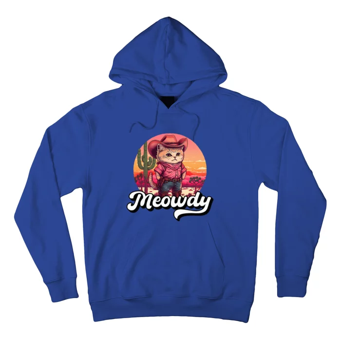 Meowdy Texas Cat Meme Country Music Cowgirl Cute Cat Hoodie