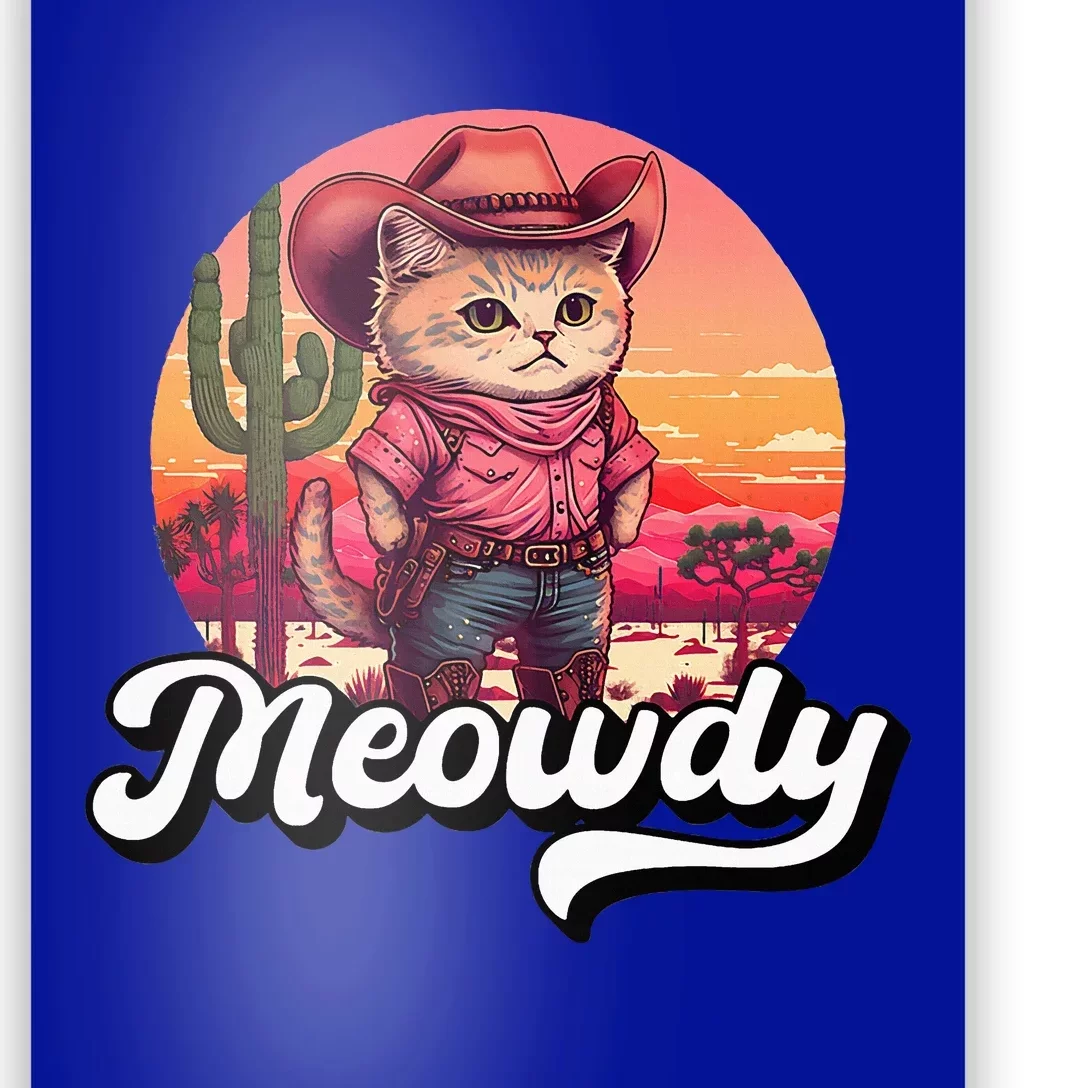 Meowdy Texas Cat Meme Country Music Cowgirl Cute Cat Poster