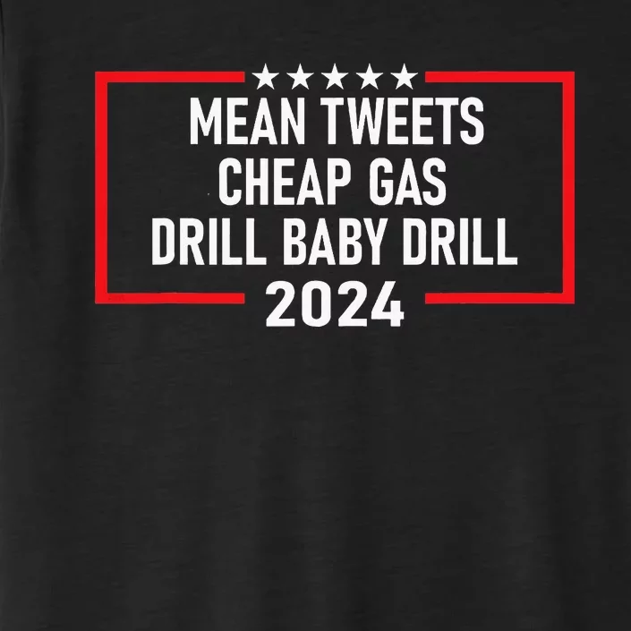 Mean Tweets Cheap Gas Drill Baby Drill 2024 ChromaSoft Performance T-Shirt