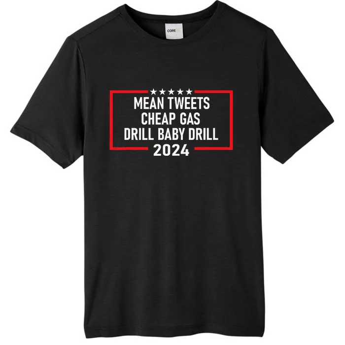 Mean Tweets Cheap Gas Drill Baby Drill 2024 ChromaSoft Performance T-Shirt