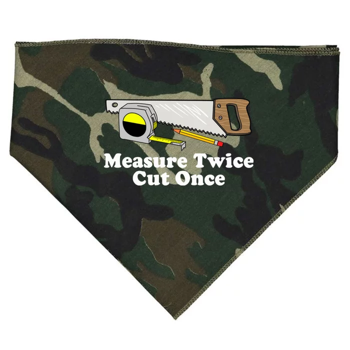 Measure Twice Cut One USA-Made Doggie Bandana