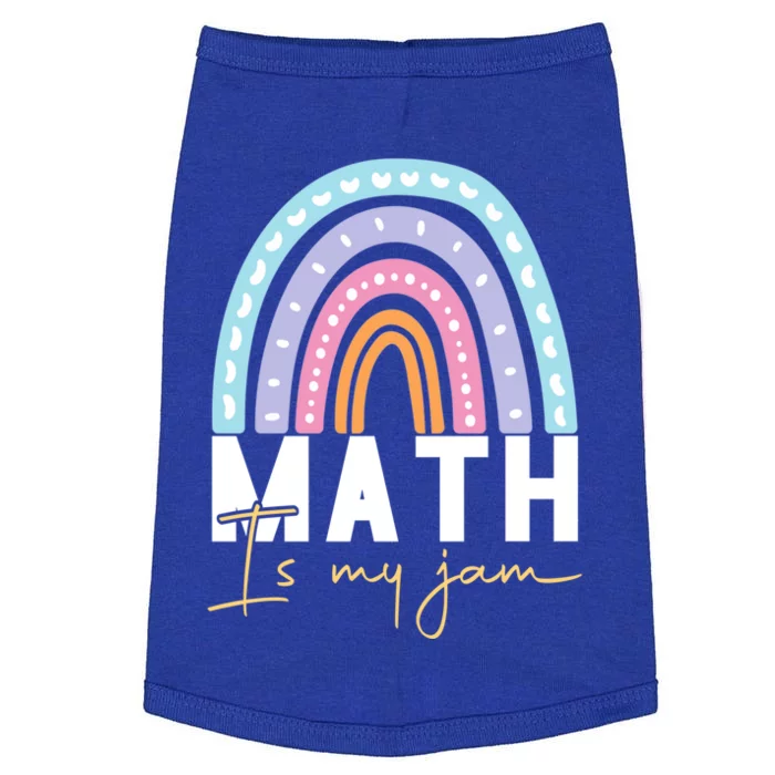 Math Teacher Cute Gift Math Is My Jam Cute Gift Doggie Tank