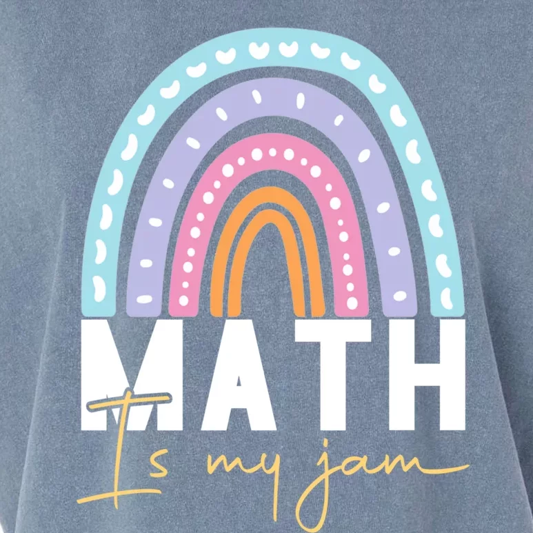 Math Teacher Cute Gift Math Is My Jam Cute Gift Garment-Dyed Women's Muscle Tee