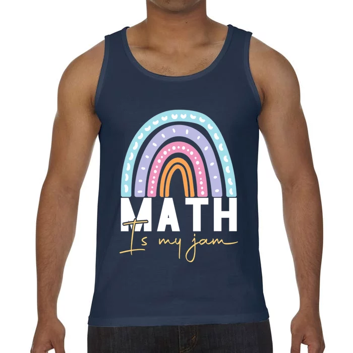 Math Teacher Cute Gift Math Is My Jam Cute Gift Comfort Colors® Tank Top