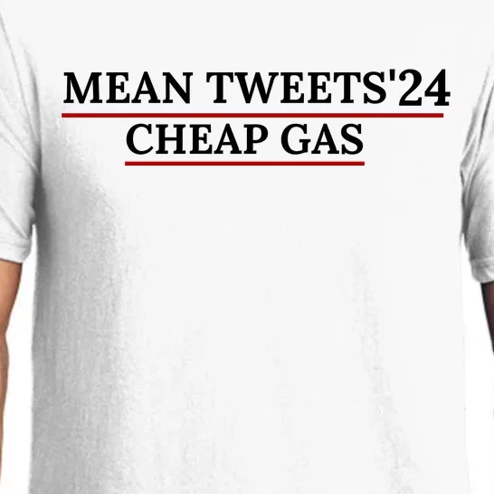 Mean Tweets Cheap Gas 2024 Pajama Set