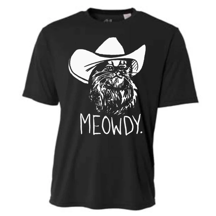 Meowdy Texas Cat Meme Cooling Performance Crew T-Shirt