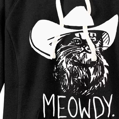 Meowdy Texas Cat Meme Women's Fleece Hoodie