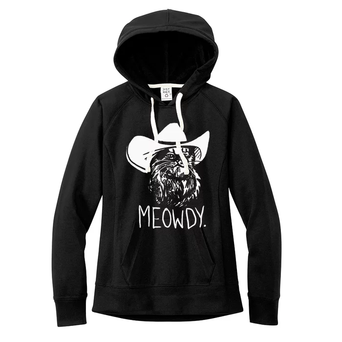 Meowdy Texas Cat Meme Women's Fleece Hoodie