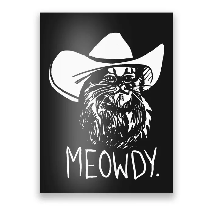 Meowdy Texas Cat Meme Poster