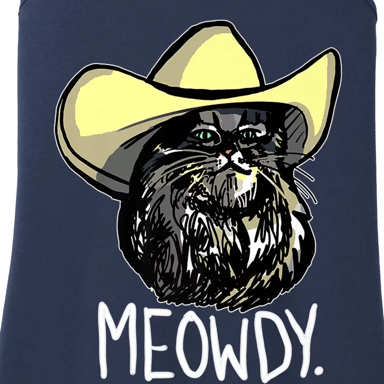 Meowdy Texas Cat Meme Ladies Essential Tank