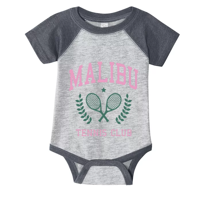 Malibu Tennis Club Fashion Design Classic Infant Baby Jersey Bodysuit