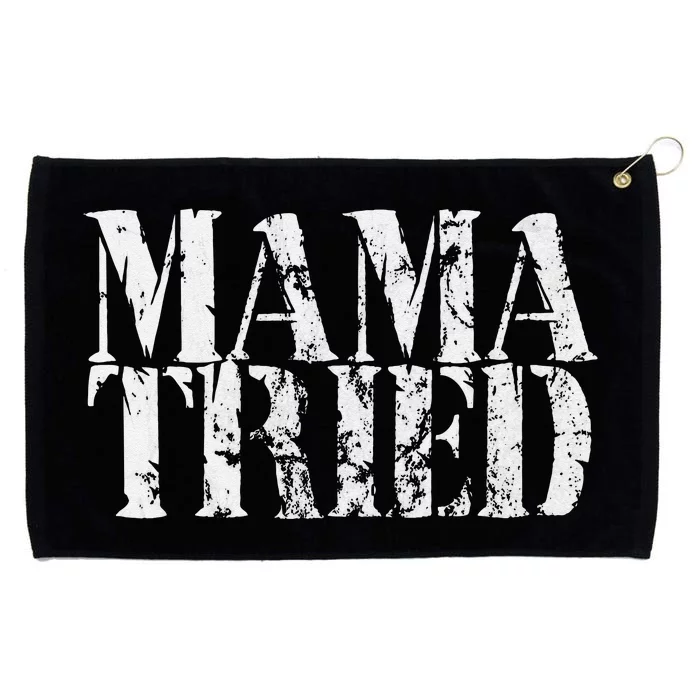 Mama Tried Country Music Lyrics Redneck Men Women Vintage Grommeted Golf Towel