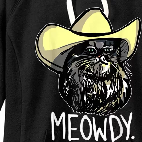 Meowdy Texas Cat Meme Women's Fleece Hoodie