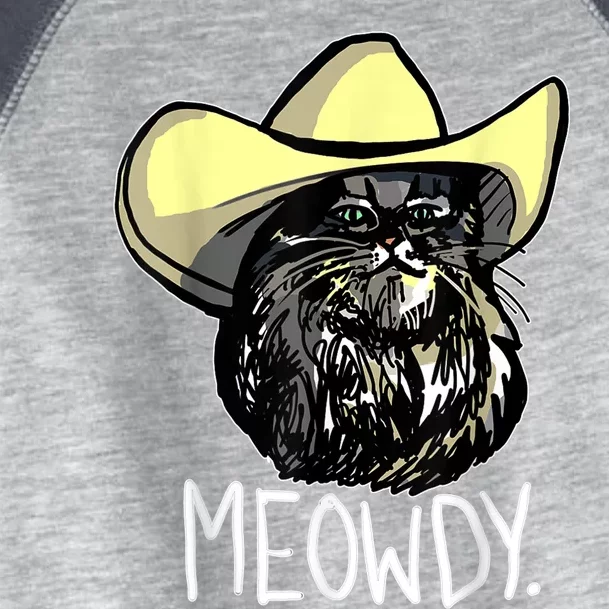 Meowdy Texas Cat Meme Toddler Fine Jersey T-Shirt