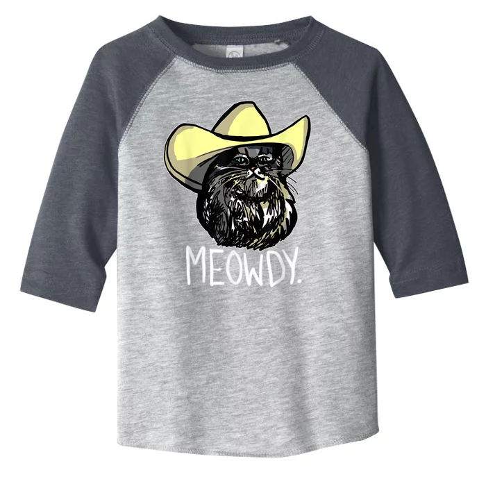 Meowdy Texas Cat Meme Toddler Fine Jersey T-Shirt