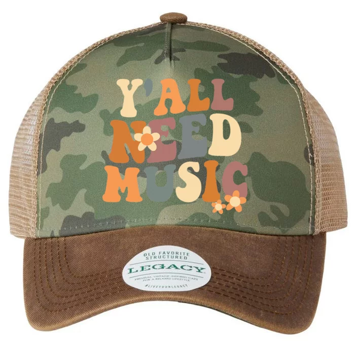 Music Teacher Cute Back To School YAll Need Music Legacy Tie Dye Trucker Hat