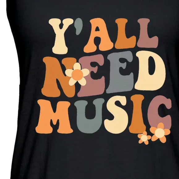 Music Teacher Cute Back To School YAll Need Music Ladies Essential Flowy Tank