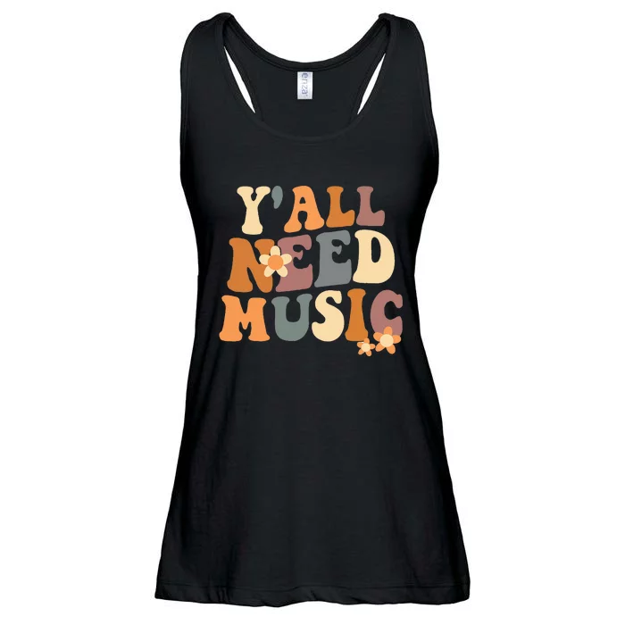 Music Teacher Cute Back To School YAll Need Music Ladies Essential Flowy Tank