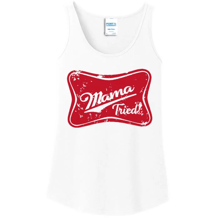 Mama Tried Country Outlaw Music Western Ladies Essential Tank