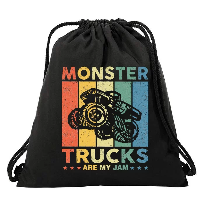 Monster Truck Car For Birthday Drawstring Bag