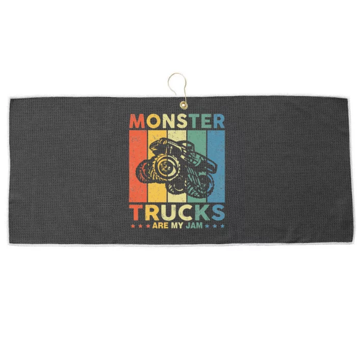 Monster Truck Car For Birthday Large Microfiber Waffle Golf Towel