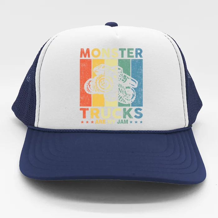 Monster Truck Car For Birthday Trucker Hat