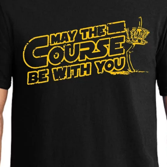 May The Course Be With You Disc Golf Frisbee Golf Pajama Set