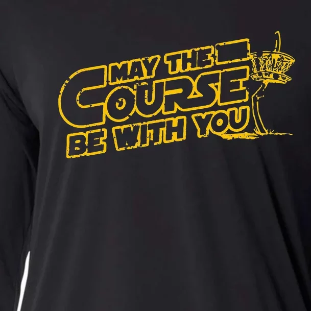 May The Course Be With You Disc Golf Frisbee Golf Cooling Performance Long Sleeve Crew