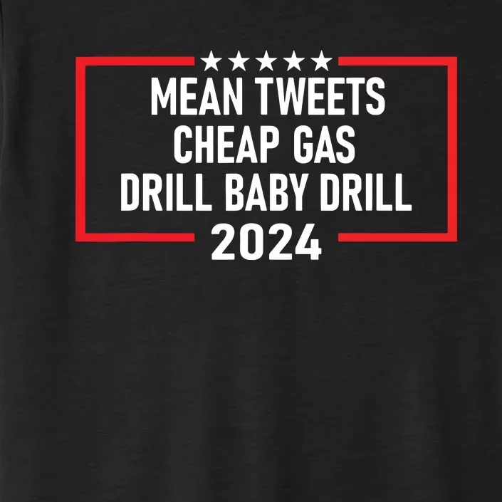 Mean Tweets Cheap Gas Drill Baby Drill 2024 (C) Trump ChromaSoft Performance T-Shirt