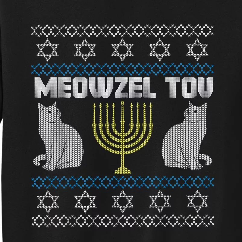 Meowzel Tov Cat Hanukkah Ugly Sweater Gifts For Cat Lovers Sweatshirt