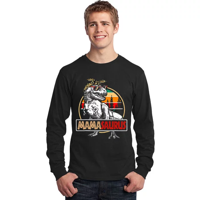 Mamasaurus Trex Dinosaur Mama Gifts For Mom Mothers Day Tall Long Sleeve T-Shirt