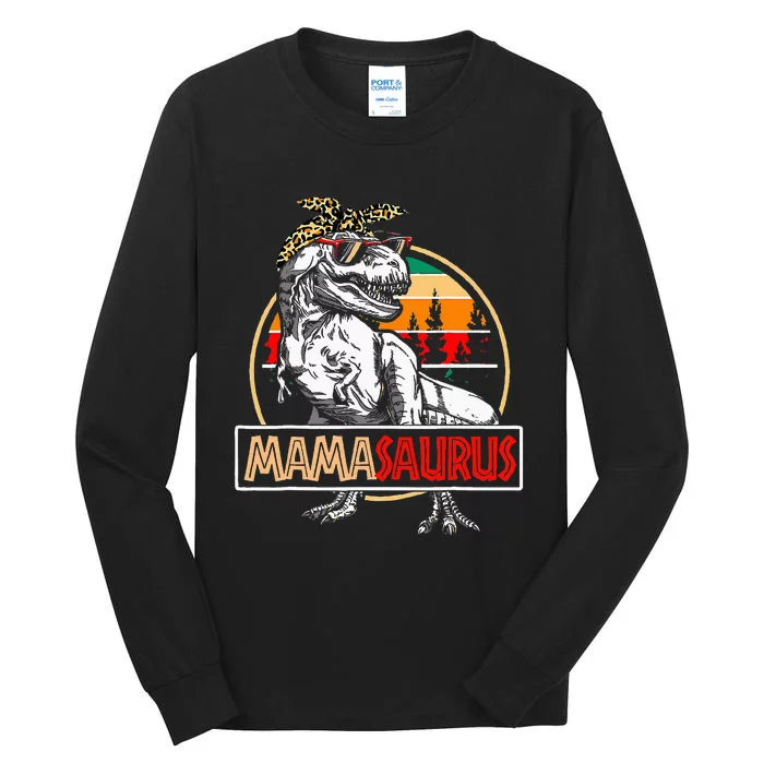 Mamasaurus Trex Dinosaur Mama Gifts For Mom Mothers Day Tall Long Sleeve T-Shirt