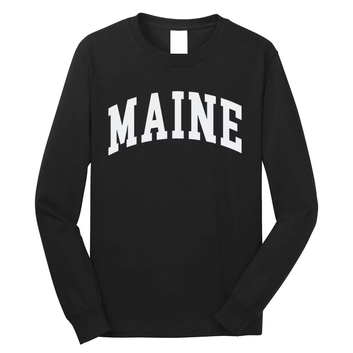 Maine Throwback Design Classic Long Sleeve Shirt