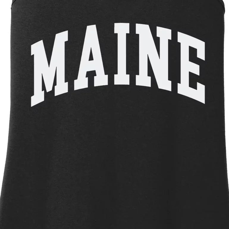 Maine Throwback Design Classic Ladies Essential Tank