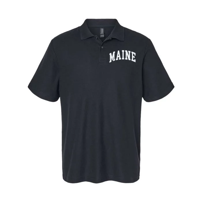 Maine Throwback Design Classic Softstyle Adult Sport Polo