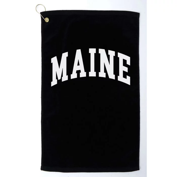 Maine Throwback Design Classic Platinum Collection Golf Towel