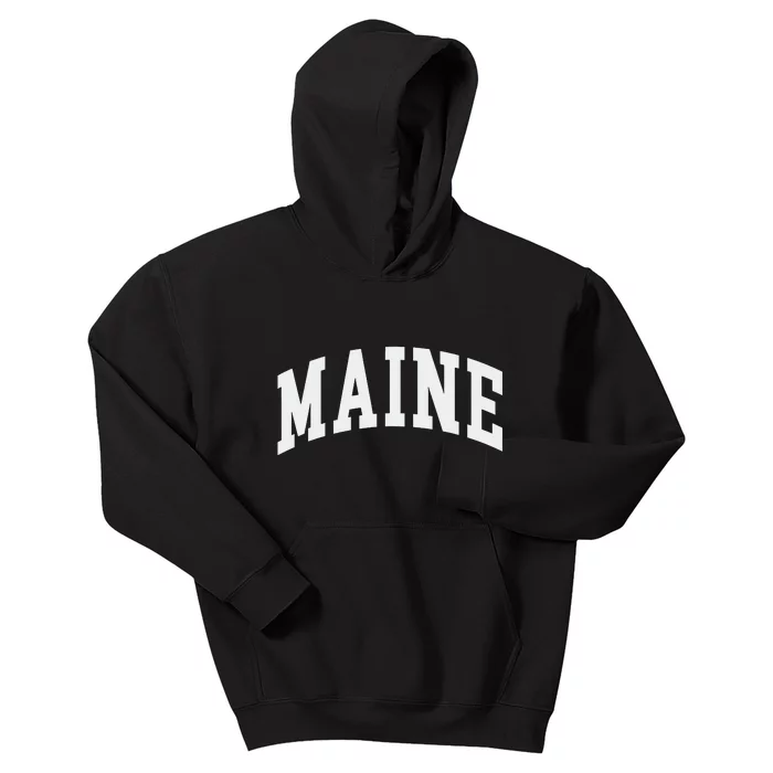 Maine Throwback Design Classic Kids Hoodie