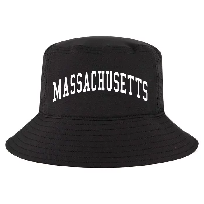 Massachusetts Throwback Design Print Classic Cool Comfort Performance Bucket Hat