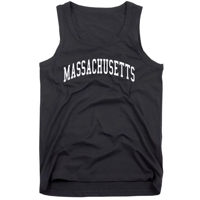 Massachusetts Throwback Design Print Classic Tank Top