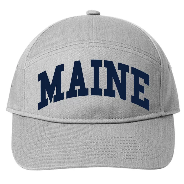 Maine Throwback Design Classic 7-Panel Snapback Hat