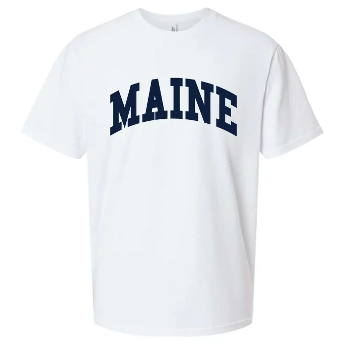 Maine Throwback Design Classic Sueded Cloud Jersey T-Shirt