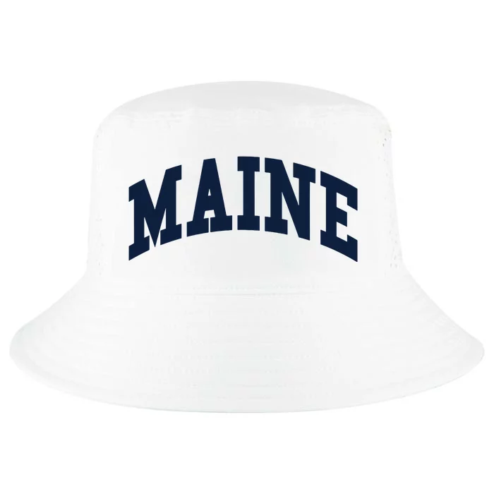 Maine Throwback Design Classic Cool Comfort Performance Bucket Hat