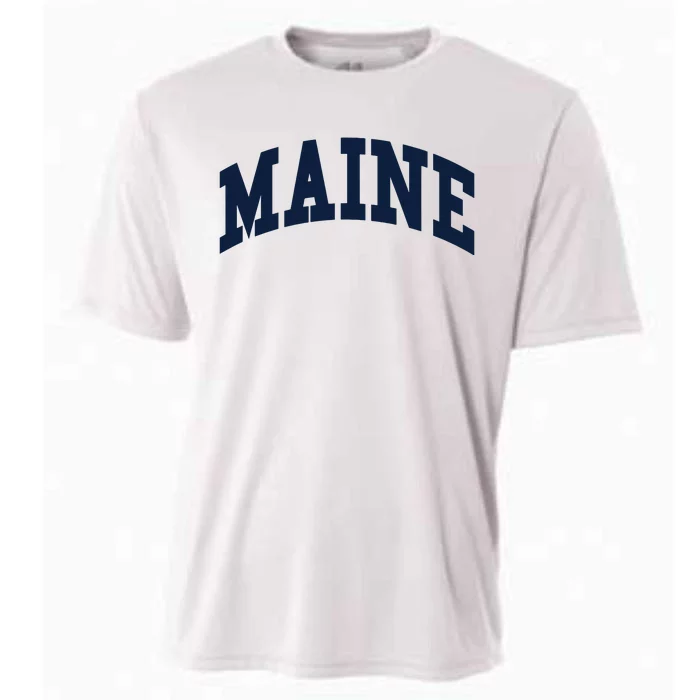 Maine Throwback Design Classic Cooling Performance Crew T-Shirt